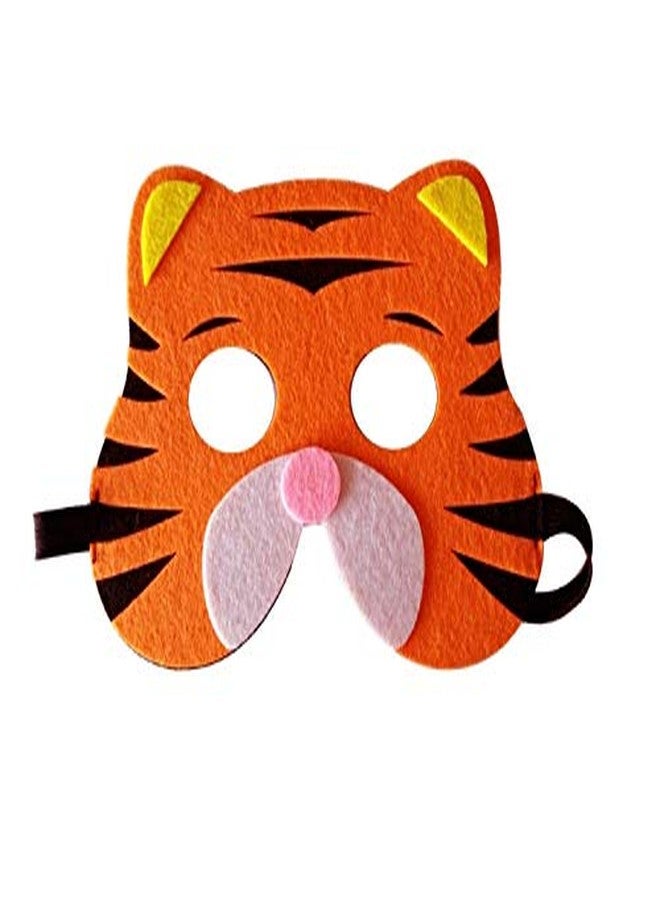 Elibelle 3 Piece Felt masks animal Halloween masks Dress-Up party accessory Parent-child game(Tiger) - Image 2